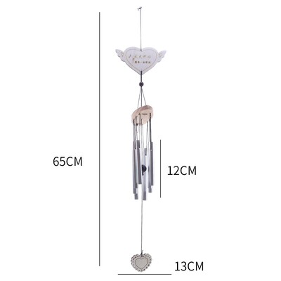 1 buc. clopoțel de vânt din bambus, culoare deschisă, cu cinci tuburi, coajă naturală de nucă de cocos, lemn, grădină și casă, decorare pentru uși agățate, cadou artizanat lucrat manual