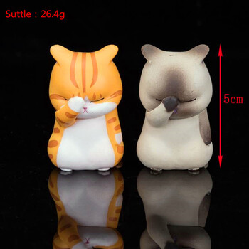 1 бр. Facepalm Cat Cartoon Kitten Toy Cake Presents Kawaii Декорация за бюро Home Decore