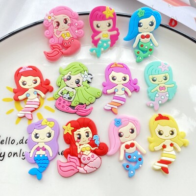 10 tk Uus armas multikas merineitsi seeria PVC painduv liim, lame tagasi DIY väljalõigete albumi kaunistus telefon käsitöö kaunistus