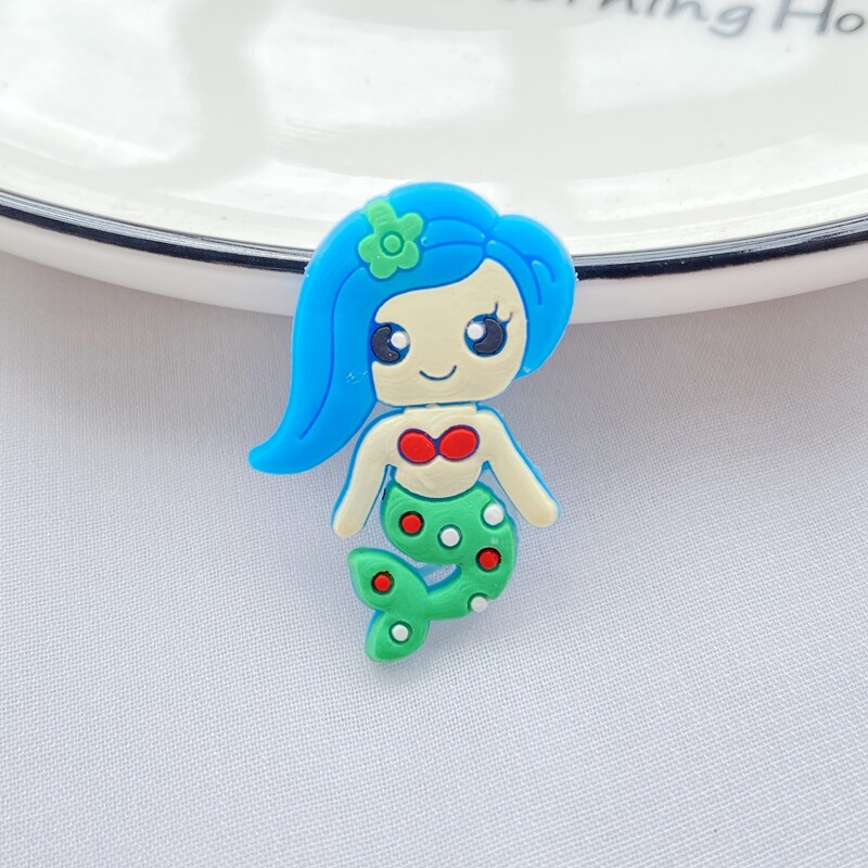 10 tk Uus armas multikas merineitsi seeria PVC painduv liim, lame tagasi DIY väljalõigete albumi kaunistus telefon käsitöö kaunistus