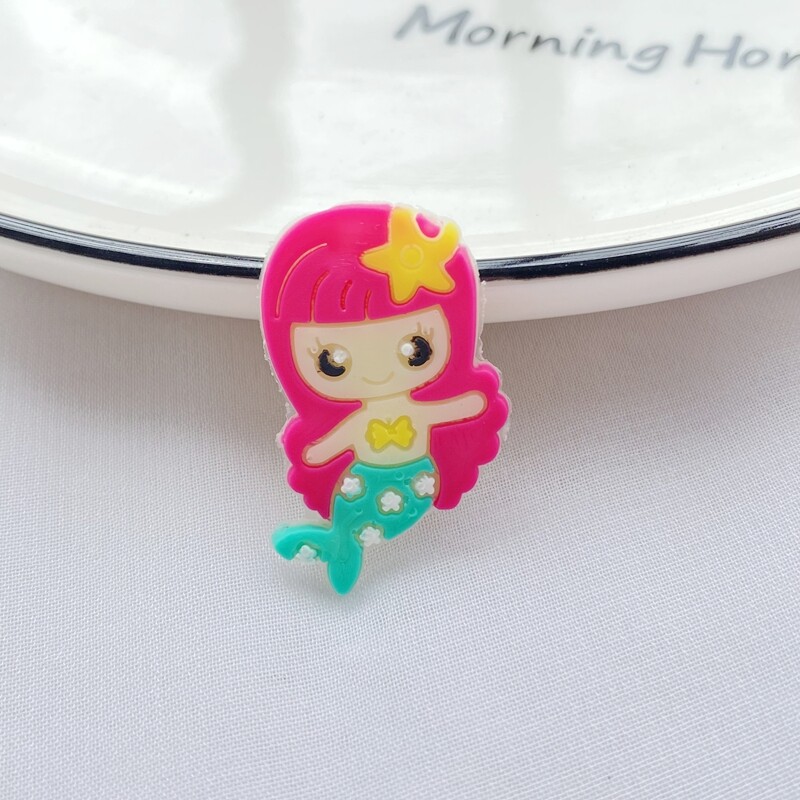 10 tk Uus armas multikas merineitsi seeria PVC painduv liim, lame tagasi DIY väljalõigete albumi kaunistus telefon käsitöö kaunistus