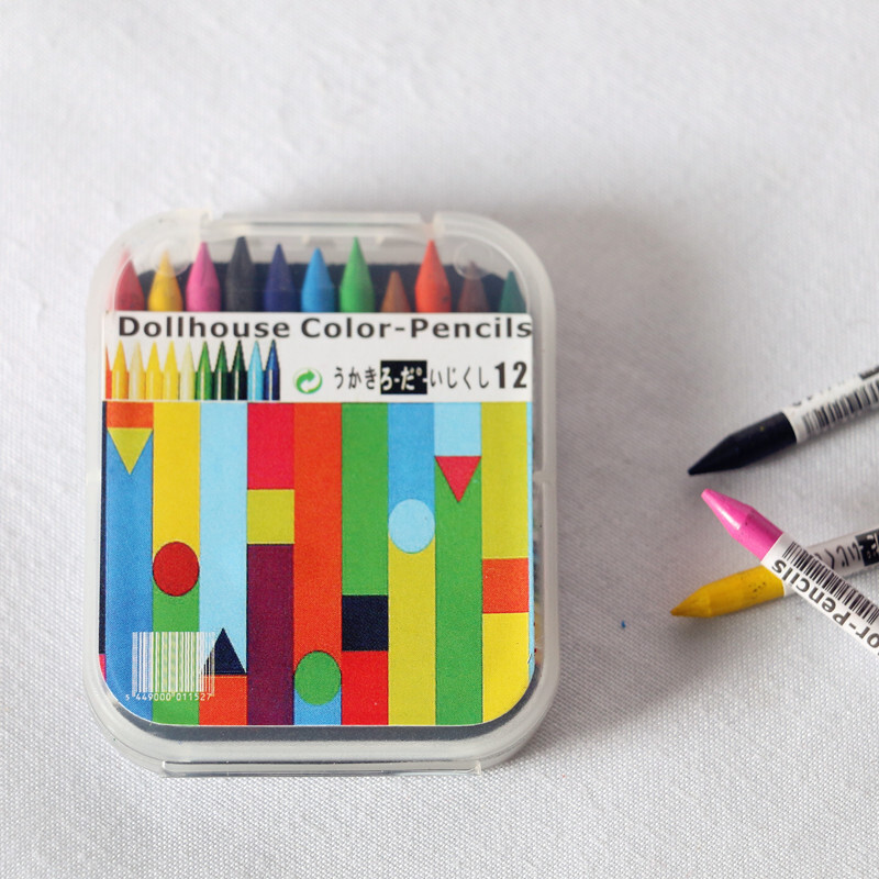 1 set mini cutie creioane creion 12 culori casă de păpuși în miniatură scenă creativă model accesorii pentru casă de păpuși decor figurine jucării
