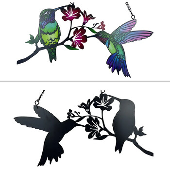 Πολύχρωμα Birds Iron Crafts Wind Chimes Μπαλκόνι Κρεμαστά Παράθυρο Μεταλλικά Πουλιά Wind Chime Δημιουργική διακόσμηση για το σπίτι