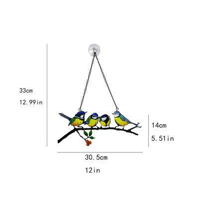 Värvilised linnud rauast käsitöö tuulekellad rõdu aken rippuvad ripatsid metallist linnud tuulekell Loov kaunistus koduks