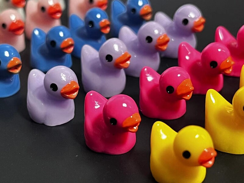 30-70 τμχ Mini Ducks Διακόσμηση σπιτιού Πολύχρωμη Ρητίνη Πάπια Διακόσμηση σπιτιού Αξεσουάρ Χαριτωμένα Micro Animals Micro Διακόσμηση Fairy Garden