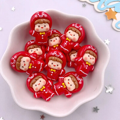 10 tk Vaigu värviline jõulupuu pärg Jänes karu hirv lameda seljaga kivi multifilm jõulukujuke väljalõigete album DIY Decor Käsitöö