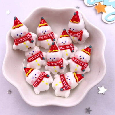 10 tk Vaigu värviline jõulupuu pärg Jänes karu hirv lameda seljaga kivi multifilm jõulukujuke väljalõigete album DIY Decor Käsitöö