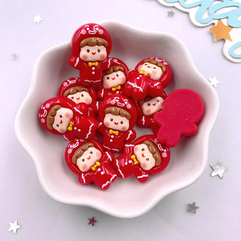 10 tk Vaigu värviline jõulupuu pärg Jänes karu hirv lameda seljaga kivi multifilm jõulukujuke väljalõigete album DIY Decor Käsitöö