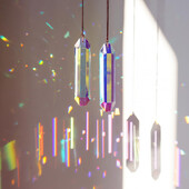 Κρυστάλλινο πρίσμα Sun Catcher Φωτεινό φως που αιχμαλωτίζει λάμψη Κρυστάλλινο πρίσμα για Δώρο Πρωτοχρονιάς των Ευχαριστιών Διακόσμηση παραθύρου γραφείου σπιτιού