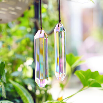 Crystal Prism Sun Catcher Ярка светлина, улавяща блясък Crystal Prism за Деня на благодарността Нова година Подарък Декорация на прозорци на домашен офис