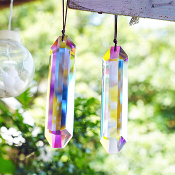 Crystal Prism Sun Catcher Ярка светлина, улавяща блясък Crystal Prism за Деня на благодарността Нова година Подарък Декорация на прозорци на домашен офис