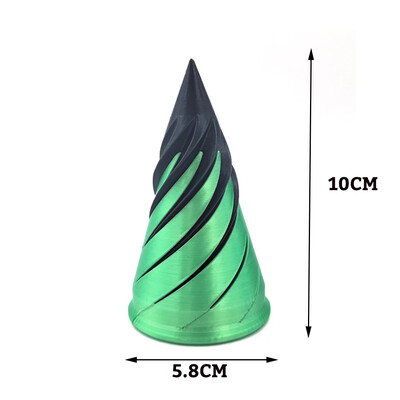 2024. aasta võimatu püramiidi läbipääsuskulptuur 3D-prinditud spiraaliga koonusega dekompressiooniga dekoratiivsed kaunistused