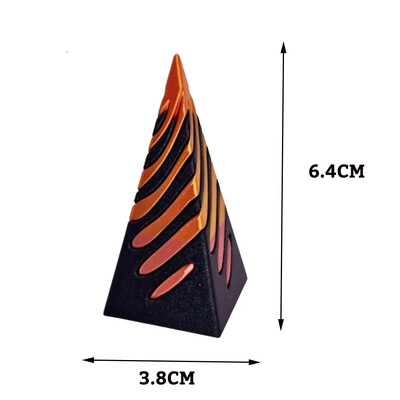 2024. aasta võimatu püramiidi läbipääsuskulptuur 3D-prinditud spiraaliga koonusega dekompressiooniga dekoratiivsed kaunistused