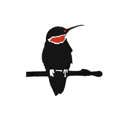 Elegantne Tuin Stake Ontwerp Pileated Vogel Roestige Metalen Silhouet Tuin Vogel Decor Silhouet Gazon Boom Metalen Decoratie Roes