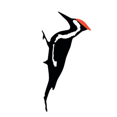 Elegantne Tuin Stake Ontwerp Pileated Vogel Roestige Metalen Silhouet Tuin Vogel Decor Silhouet Gazon Boom Metalen Decoratie Roes