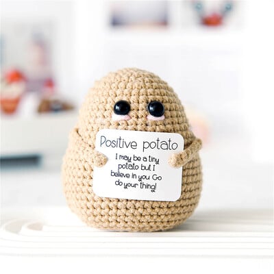 Προσωποποιημένο Big Butt Potato Cute Crochet Positive Potato Doll Διακόσμηση σπιτιού Χριστουγεννιάτικο Δώρο Δώρο για πάρτι γενεθλίων φίλων