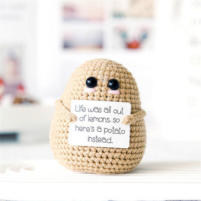Προσωποποιημένο Big Butt Potato Cute Crochet Positive Potato Doll Διακόσμηση σπιτιού Χριστουγεννιάτικο Δώρο Δώρο για πάρτι γενεθλίων φίλων