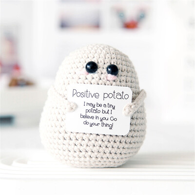 Προσωποποιημένο Big Butt Potato Cute Crochet Positive Potato Doll Διακόσμηση σπιτιού Χριστουγεννιάτικο Δώρο Δώρο για πάρτι γενεθλίων φίλων