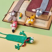 3D Animal Cartoon Bookmark Bookmark Creative Book Πλεκτομηχανές με βελονάκι DIY Χειροποίητο σελιδοδείκτη Σχολική κρεμάστρα γραφικής ύλης Κλιπ βιβλίου