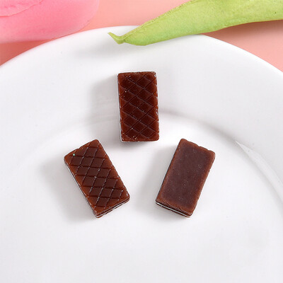 10 tk Šokolaadiküpsiste seeria vaigust lameda seljaga kabošonid juuksenõela jaoks meisterdamiseks ehted käsitöökaunistuste tarvikud