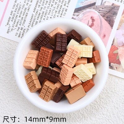 30 τμχ Νέα χαριτωμένη ρητίνη καρτούν με προσομοίωση σοκολάτας, μπισκότα, φύλλα, σειρά γραμμάτων επίπεδη πλάτη Scrapbooking DIY κοσμήματα