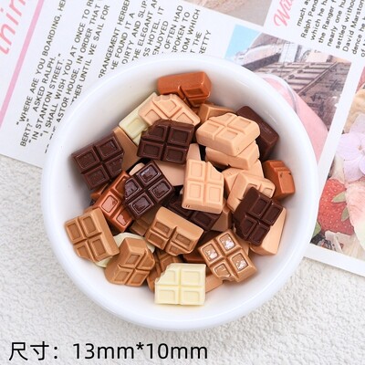 30 τμχ Νέα χαριτωμένη ρητίνη καρτούν με προσομοίωση σοκολάτας, μπισκότα, φύλλα, σειρά γραμμάτων επίπεδη πλάτη Scrapbooking DIY κοσμήματα