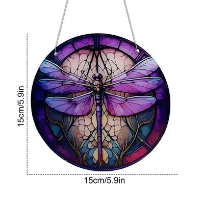 Creative Butterfly Suncatchers For Windows Πολύχρωμα Dragonfly Butterfly Decor windows Βιτρώ Διακοσμητικά Suncatchers