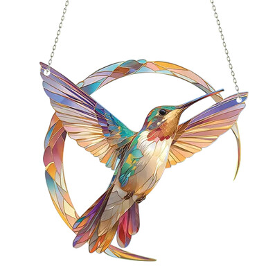 Cute Hummingbirds Suncatchers Outdoor Acrylic Accents Decor for Patios Decor Διακόσμηση σπιτιού Διακόσμηση κήπου εξωτερικού χώρου