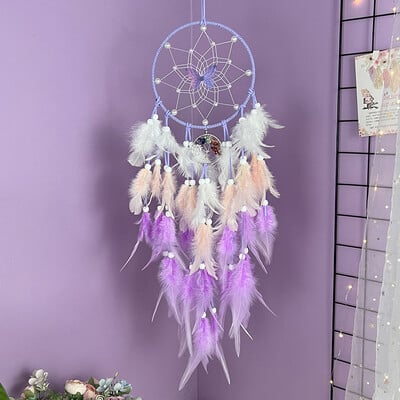 Dream Catcher Κρεμαστά στολίδια πεταλούδας Κρυστάλλινο δέντρο της ζωής Χειροποίητο πολύχρωμο φτερό Wind Chimes Festival Δώρα Διακόσμηση σπιτιού