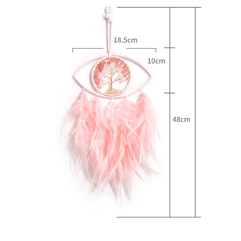 Evil Eye Dream Catcher Για Κρεβατοκάμαρα με Φωτάκια Ονειροπαγίδες Κρεμαστά στον τοίχο Μάγισσα Σκοτεινή διακόσμηση Γοτθική Ονειροπαγίδες τοίχου Δώρο χειροτεχνίας