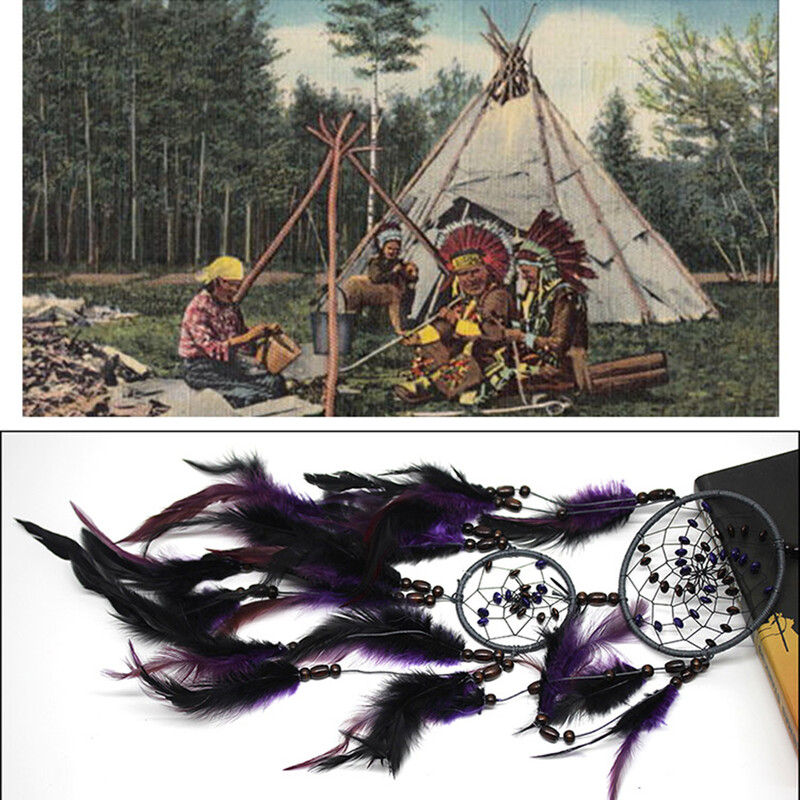 Lilla sulg Unenäopüüdja Suled Seinale riputatav ripats Kodu tuba Autode sisustus Käsitöö Ornamentr Kontori kodumajutuse kaunistus kingitus