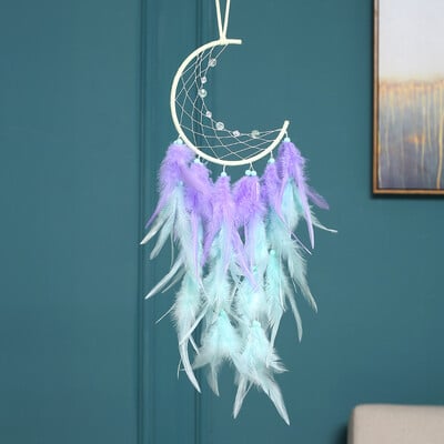 Δημιουργικές διακοσμήσεις σπιτιού Dream Catcher Χειροποίητο φτερό Wind Chime Υπνοδωμάτιο Κρεμαστά στολίδια τοίχου Δώρο γενεθλίων για την ημέρα του Αγίου Βαλεντίνου