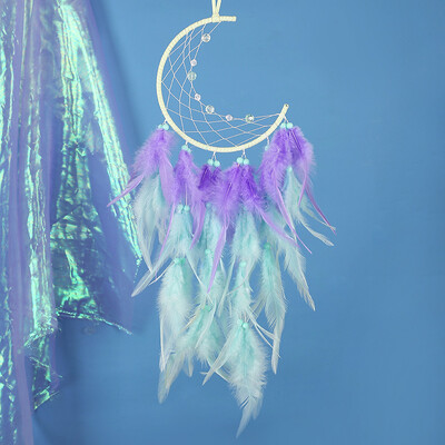 Δημιουργικές διακοσμήσεις σπιτιού Dream Catcher Χειροποίητο φτερό Wind Chime Υπνοδωμάτιο Κρεμαστά στολίδια τοίχου Δώρο γενεθλίων για την ημέρα του Αγίου Βαλεντίνου