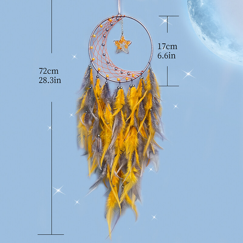 Unenäopüüdja elutuba Rippuvad kaunistused Käsitööna valmistatud värvilised sulgedest tuulekella seinaripatsid Festival Kingitused kodukaunistused