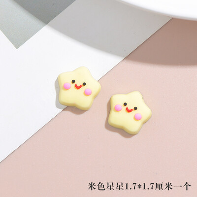 20 τμχ Star Heart Shape Maple Leaf Resin Cabochon for Cake Topper Accessories DIY Hair Clip Decorating Crafts