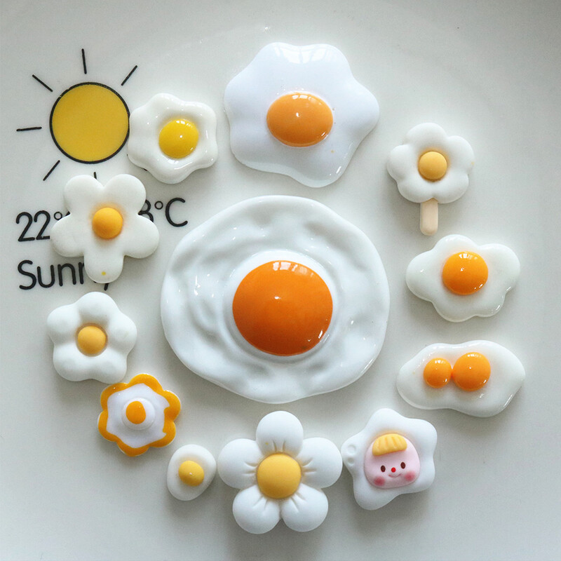 10 tk erinevat munasarja vaigust lameda seljaga kabošonid juuksenõelade albumi tegemiseks DIY ehted käsitöökaunistuste tarvikud