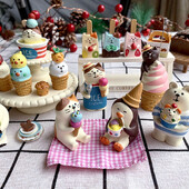 Scene Decoration Jäätisepoe sari Raamaturiiul Dekoratsioon Kollektsioneeritav Kodukaunistus Aed Vaik Käsitöö mänguasi Bonsai kaunistused