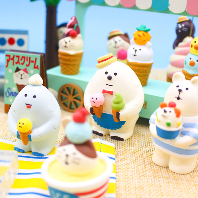 Scene Decoration Jäätisepoe sari Raamaturiiul Dekoratsioon Kollektsioneeritav Kodukaunistus Aed Vaik Käsitöö mänguasi Bonsai kaunistused