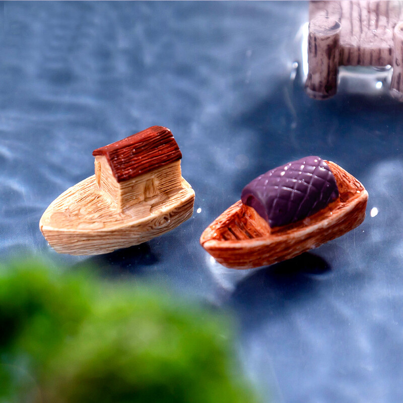 10 buc. Figurină nouă pentru coridor de barcă, model DIY, micro peisaj, decor acasă, zână în miniatură, accesorii de decorare a grădinii moderne