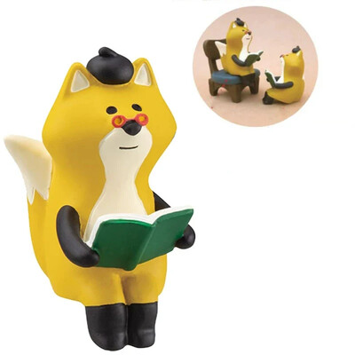 Cat And Fox Curator Fairy Tale Series Family Study Creative Μικρά στολίδια Κινούμενα σχέδια Παιχνίδια Διαφωτισμός Εκπαίδευση Διακόσμηση σπιτιού