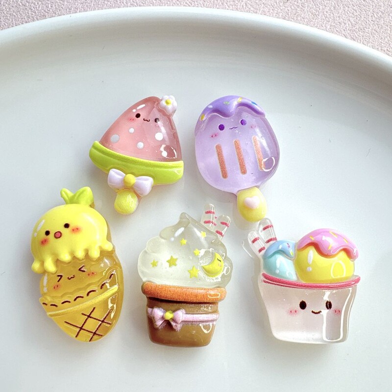 20 tk helendavad armsad pulgakommid, lameda seljaga vaigust kabošoni kaunistused scrapbooking DIY ehete valmistamiseks nukumaja tarvikud