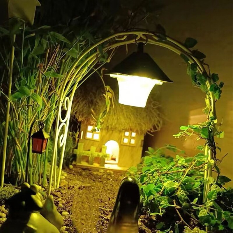 Λευκή Μινιατούρα Σιδερένια Αψίδα 30*14cm Νεράιδα Διακόσμηση Κήπου Κουκλόσπιτο Φυτό Καφασωτό Στολίδια κουκλόσπιτου Σκηνικά Μοντέλα