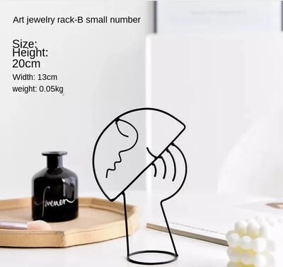 Põhjamaade kaasaegne kodukaunistus Figuuri nägu Abstraktsed skulptuurid Metallikunst Mustad jooned Käsitsi valmistatud kaunistused Elutoa Lauakaunistus