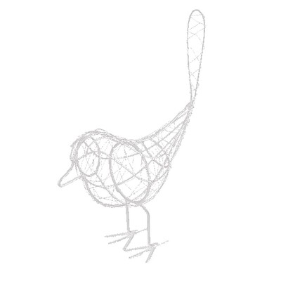 Metallist käsitöö raudtraat linnumudel Loomadekoratsioon Koduaia kaunistamiseks kingitus