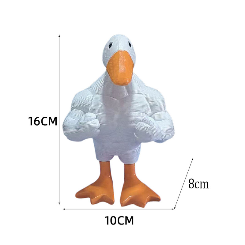 1 tk Magnet Stone Goose võtmehoidja Loov isetegemise lauakaunistus, armas simulatsioonivaigu kodukaunistus Kingitus magamistoa kaunistuseks