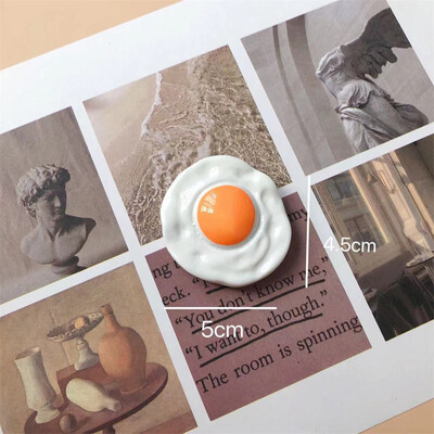 Δημιουργικό αυτοκόλλητο ψυγείου τρισδιάστατης ρητίνης, Αυγό φαγητού, Ψωμί, Καφές, Ντομάτες, Μπαστούνια, Διακόσμηση πρωινού