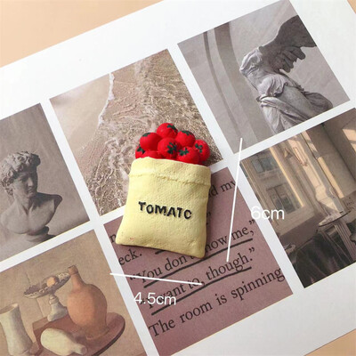 Δημιουργικό αυτοκόλλητο ψυγείου τρισδιάστατης ρητίνης, Αυγό φαγητού, Ψωμί, Καφές, Ντομάτες, Μπαστούνια, Διακόσμηση πρωινού