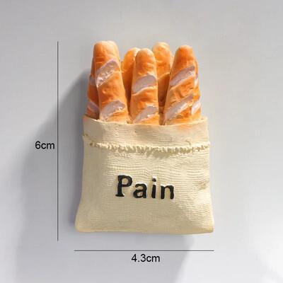 Simulatsioon Toidu külmkapimagnetid Külmkapp Magnetkleebised Vaigust muna Kodukaunistus Nordic Ins Dekoratsioonimagnetid külmikutele