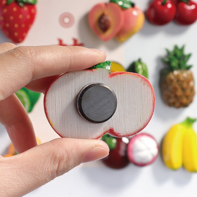 3D naljakas toidusimulatsiooni mudel külmkapimagnetid multifilmi külmkapi magnetilised isikupärastatud kleebised sõnumi dekoratiivmagneti jaoks