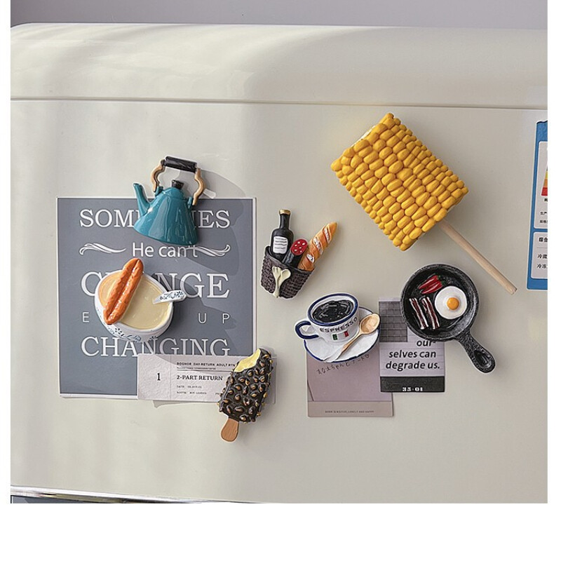 Külmkapimagnetid, multifilmi toidukülmkapimagnetid, armsad dekoratiivmagnetid, isikupärastatud külmkapimagneti kapp